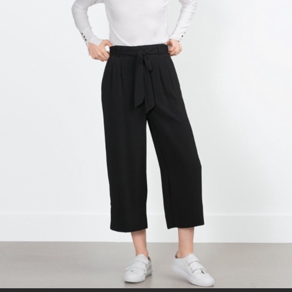 Zara Pants - NWT ZARA CULOTTE WITH TIE